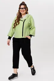 Garnitur Michel Chic #1357/1 salatovyj, chernyj