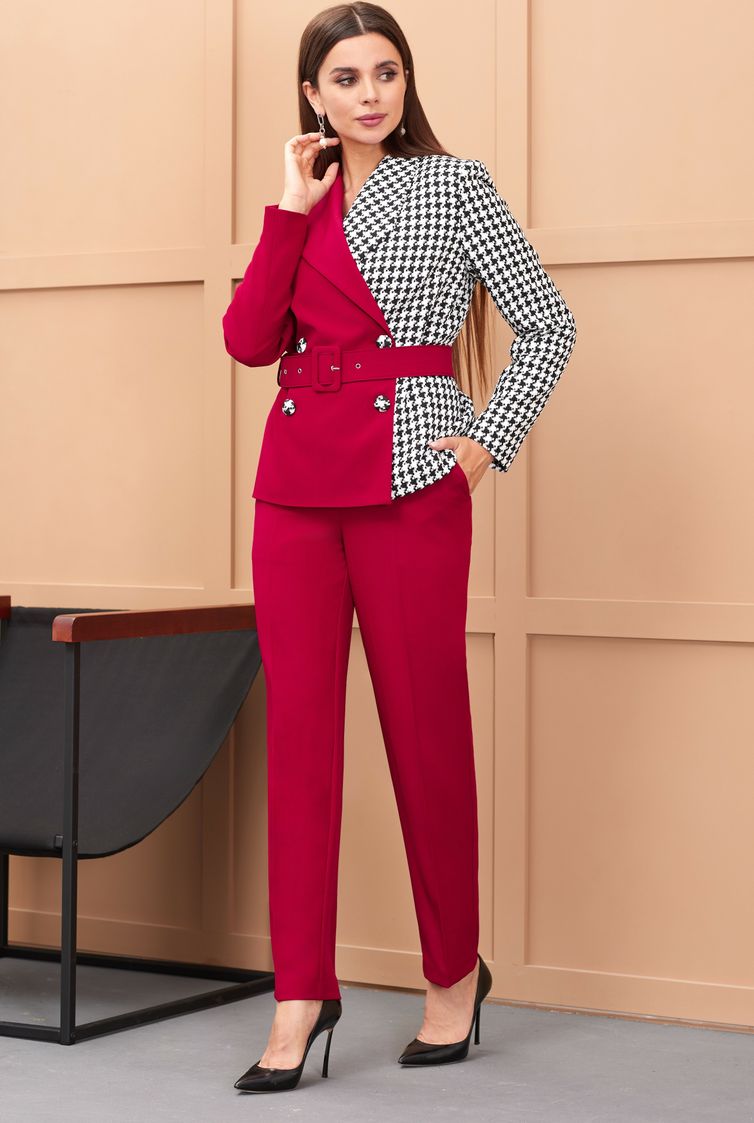 Костюм Galean Style арт. 900-2 красный брючный