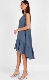 Dress VIZAVI 838 sero-sinij