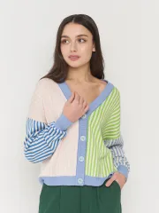 Sweter Newvay #7221-14096 gol/krem/roz.zhemchug/guakamole/zvezdnyj