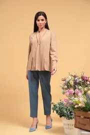 Bluzka SandyNA #130414 bezhevyj