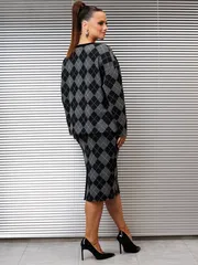 Zestaw Galean Style #990 chern s serym romby