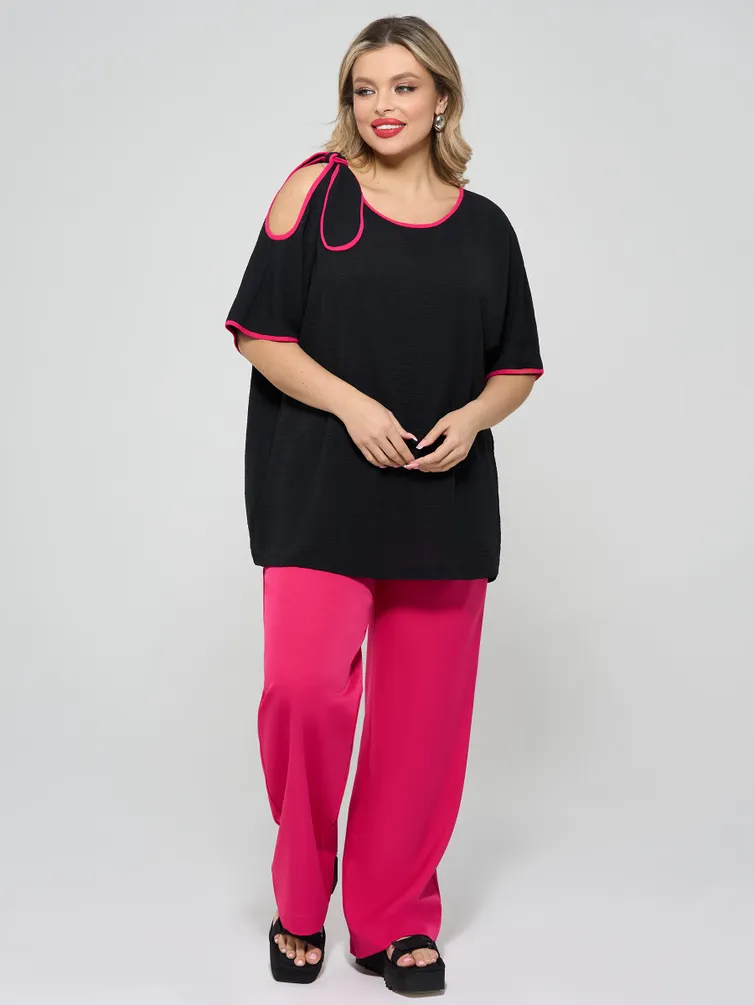 Bluzka DORA plus #0324-1 chernyj nyud
