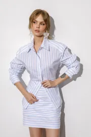 Skirt Pirs #6786golubaya poloska