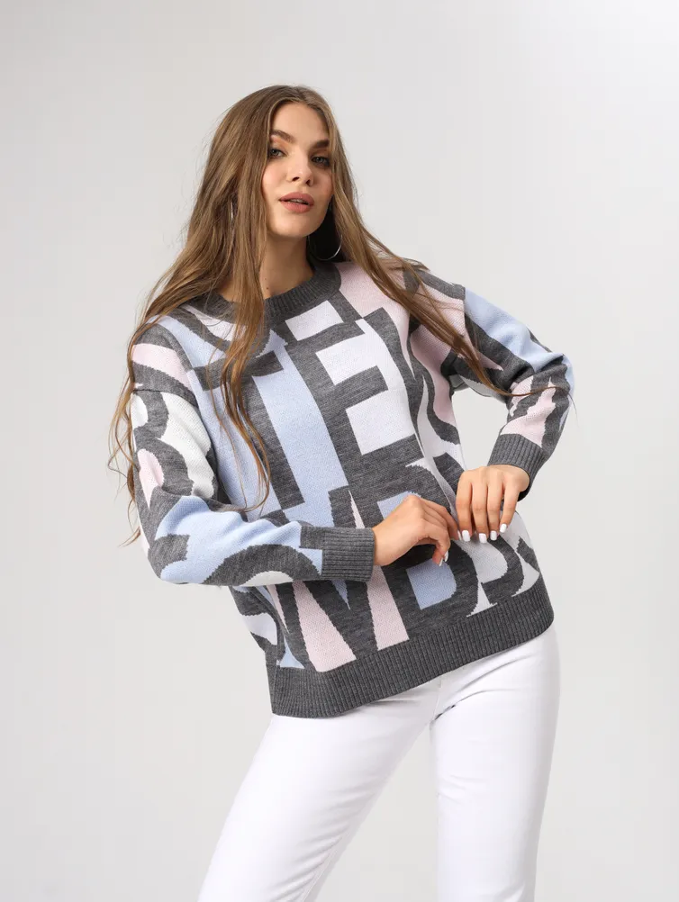 Jumper BONADI #BS18 seryj-goluboj