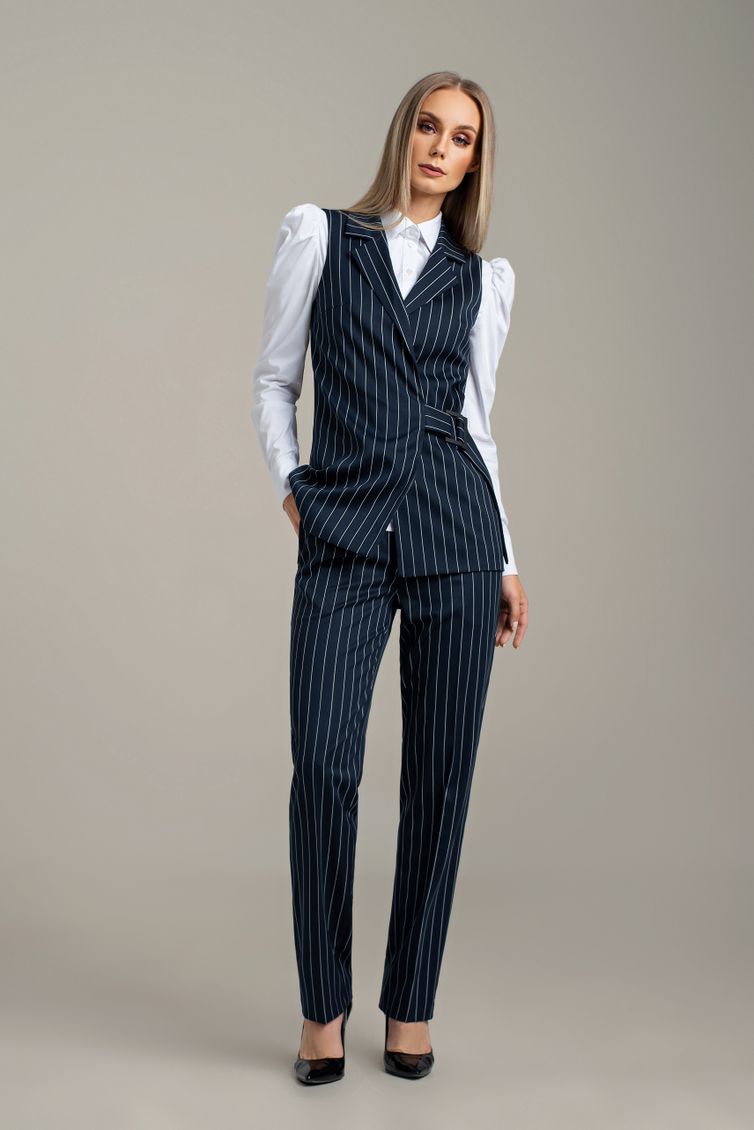 Suit MARIKA #440 t.sinij v polosku