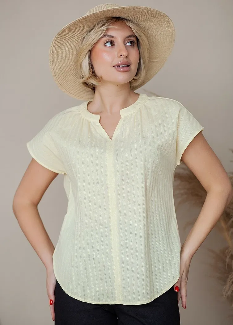 Blouse TOOK A LOOK & Angelika #MD-221 banan