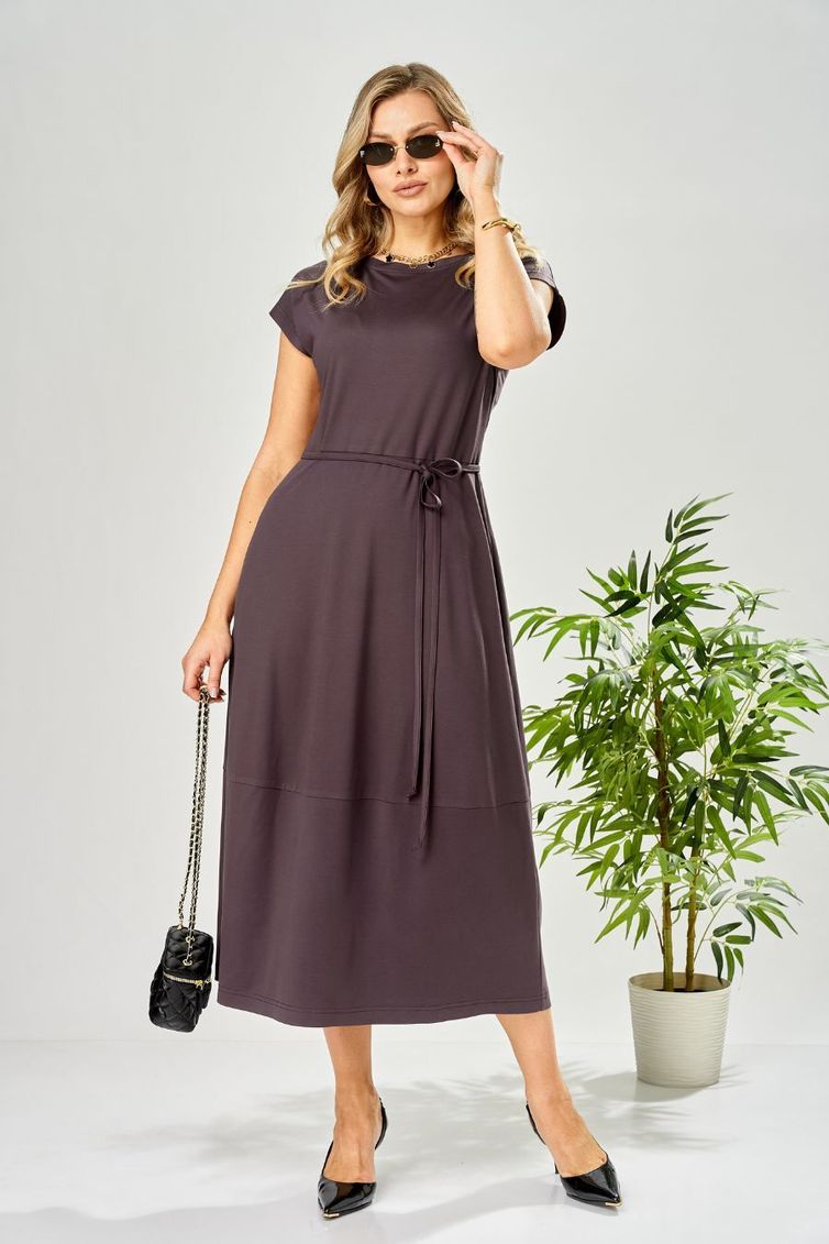 Платье Ava fashion арт. М-199 баклажановый