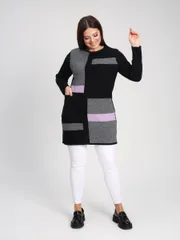 Jumper BONADI #1899 chernyj-lilovyj