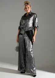 Garnitur LM project #M 0098 seryj shimmer