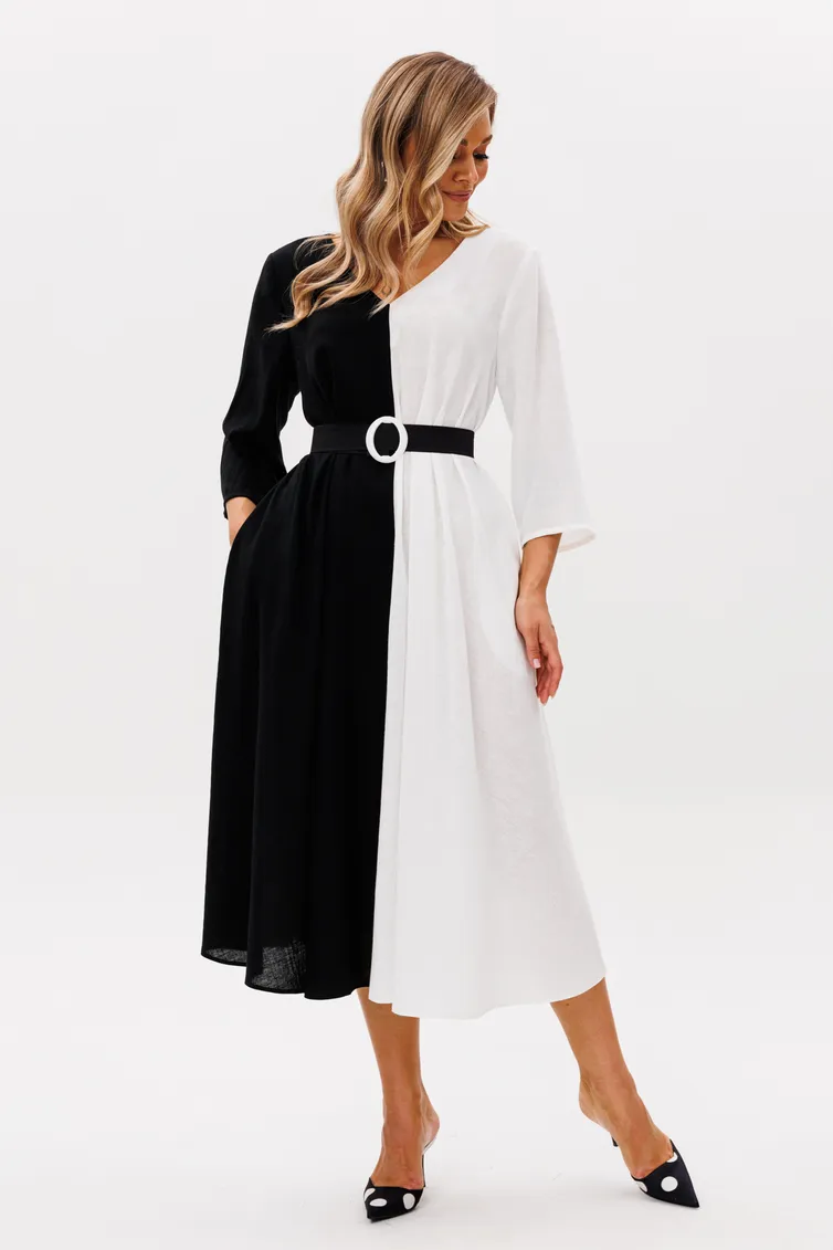 Dress Anastasia #1243.1 cherno-belyj