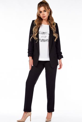 С614 комплект черный в мелк. клетку