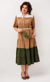 Платье Anelli Laurel 1847 овсяное печенье