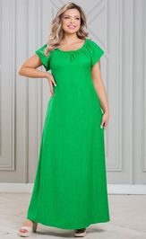 Dress NOVITA 1451 yarko-zelenyj