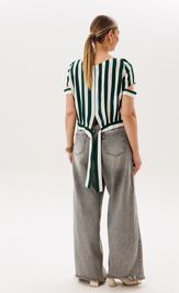 Блуза Anelli Laurel 1894 зеленая полоска