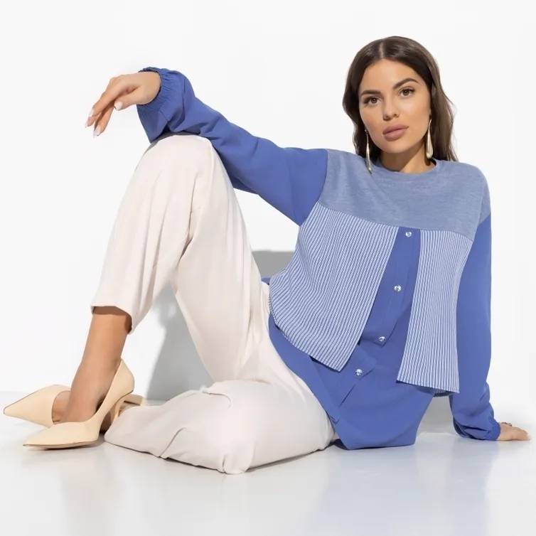 Sweter CHARUTTI #Stil po-vzroslomu (nice blue)