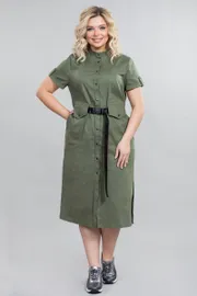 Sukienka NOVITA #1259 xaki