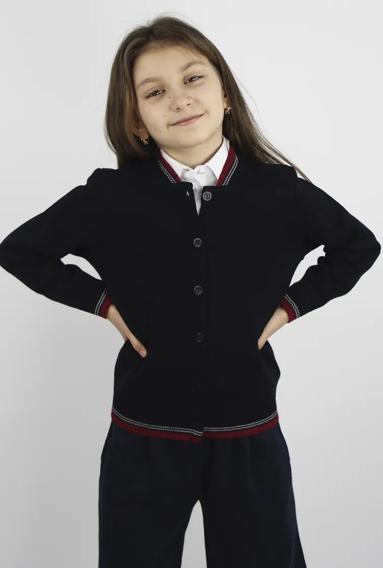 Джемперы POLESIE KIDS арт. С2440-19 0С2046-Д43 синий школьный