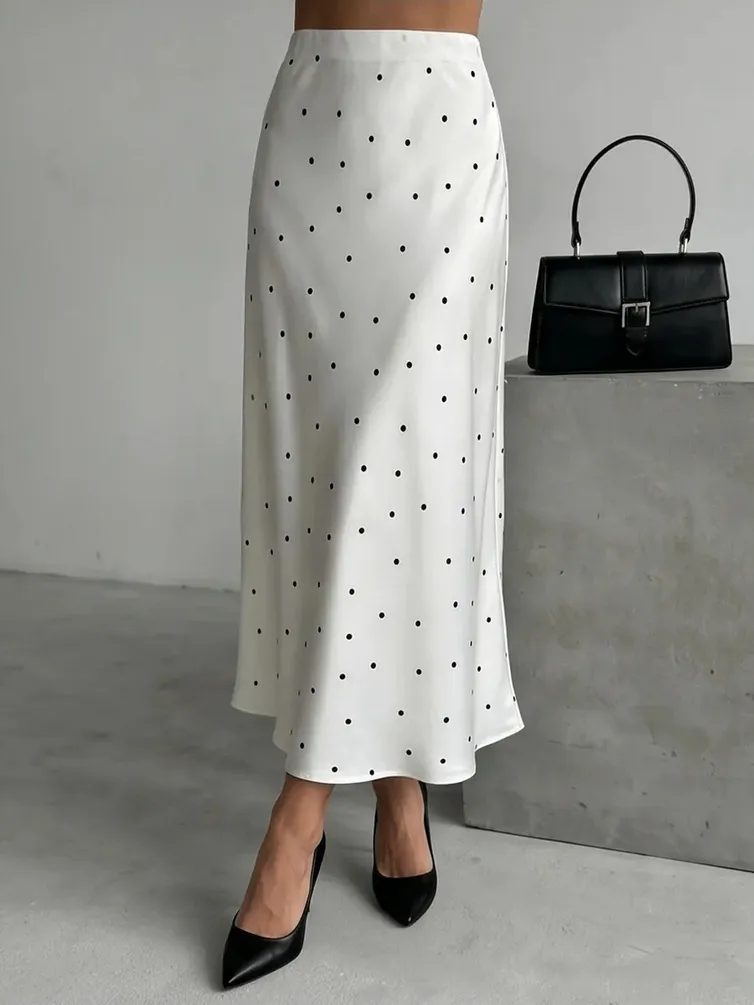 Skirt PRATA wear #S040 molochnyj