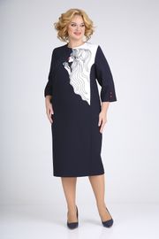 Dress Ivelta plus #1775 temno-sin