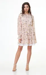 Sukienka Anelli Laurel 1021 pudra