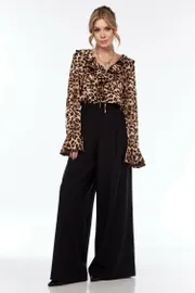 Zestaw Ladis Line #1537 leopard+chernyj