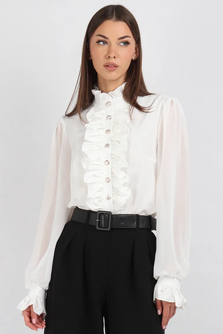 Blouse VIZAVI #750 molochnyj