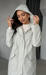 Jacket PRATA wear S032 svetlo-seryj