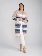 Sweter BONADI #1285 pudra-dzhins
