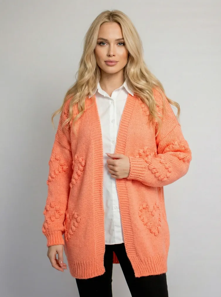 Кардиган BELANGE арт. 3021 персик