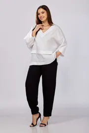 Bluzka MALI #625-057 belyj