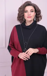 Sukienka Ладис Лайн 1519 vishnya+chernyj
