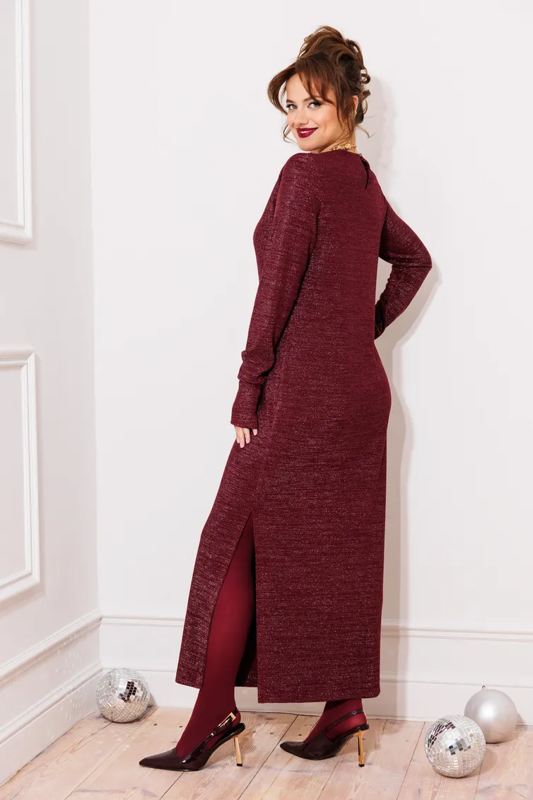 Sukienka GIZART #5319/1 bordo