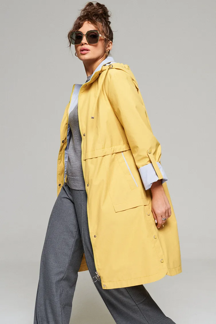Płaszcz Beautiful & Free #6165 zhyoltyj
