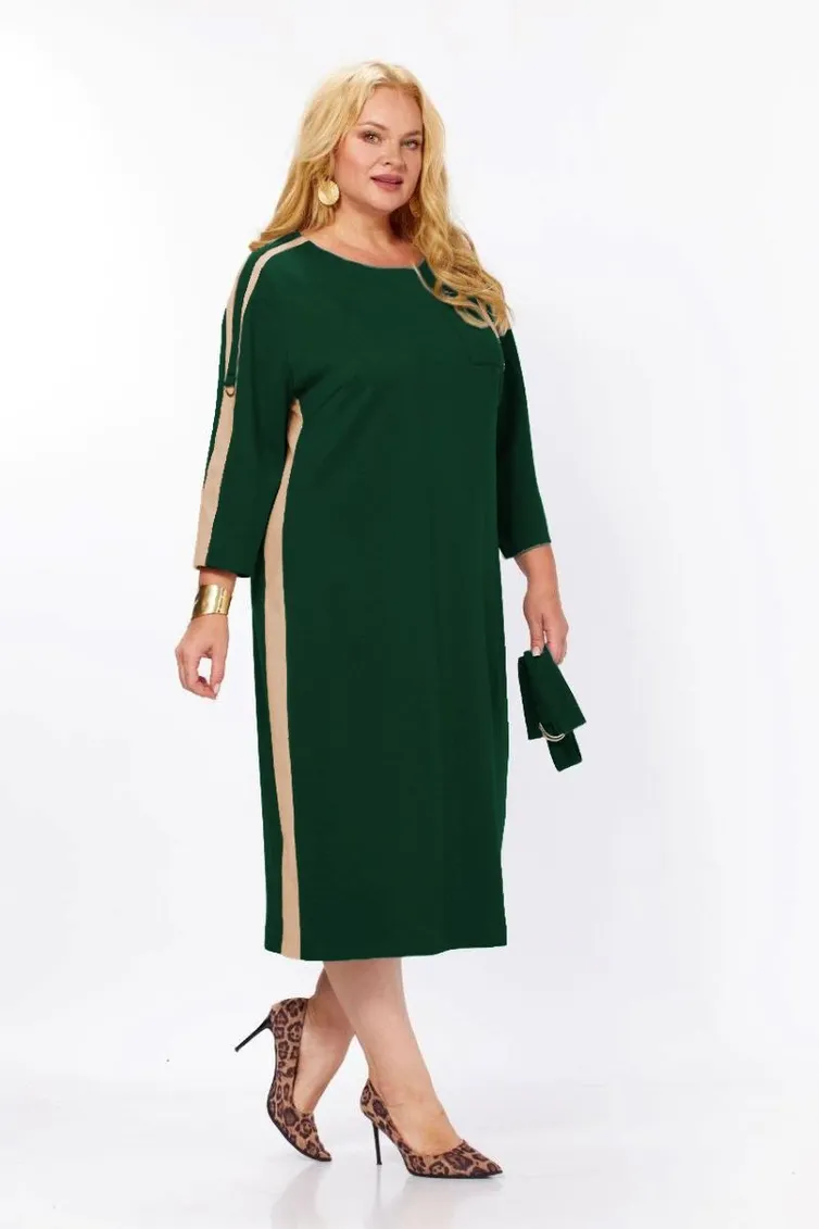 Dress Milora #1498 izumrud