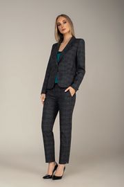 Suit MARIKA #413 komplekt t. seryj v kletku