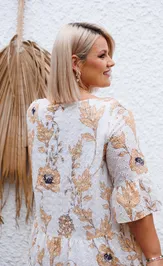 Dress Anastasia 1103 plate molochnyj (print cvety)