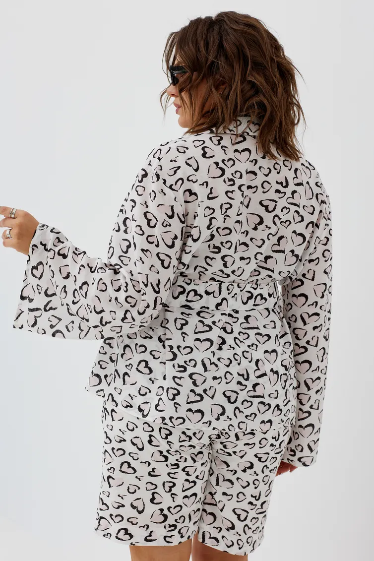 Spodenki BegiModa #8008 serdechnyj print