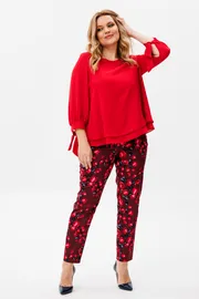 Комплект Michel Chic арт. 1390 красный, розы