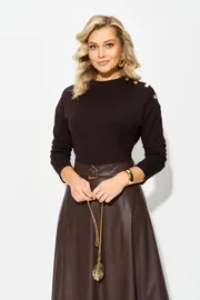 Dress Liliana #1578 shokolad