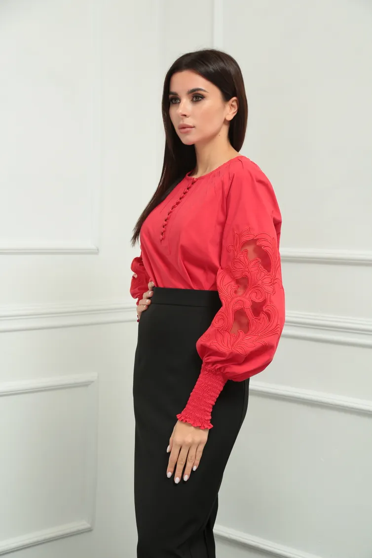 Bluzka SandyNA #130413 krasnyj