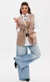 Жилет Anelli Laurel 1502 Тосканский песок