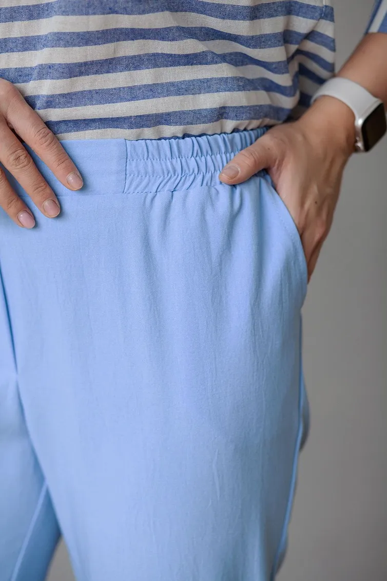Trousers TOOK A LOOK & Angelika #RB-651 goluboj