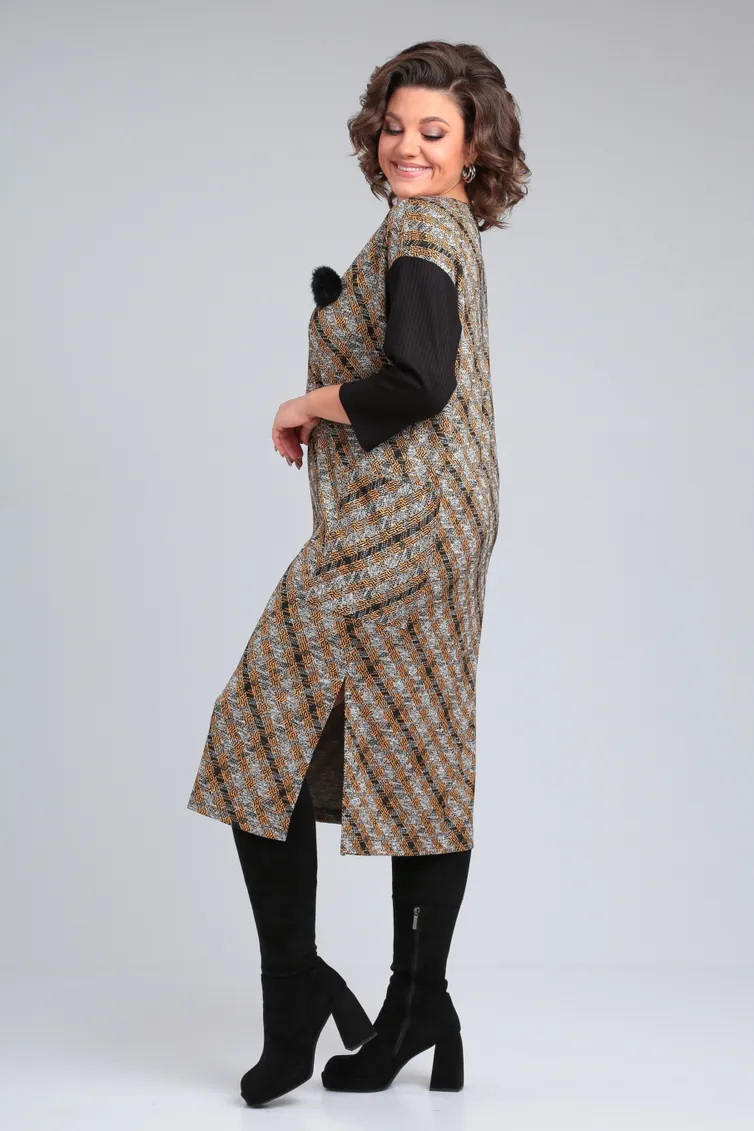 Платье Michel Chic арт. 2150 черн/горч