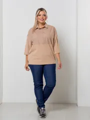 Блузка NOVITA арт. 1420 песочный