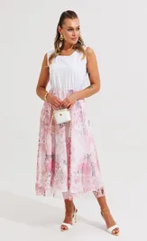Zestaw Anastasia 1375 belyj+korall