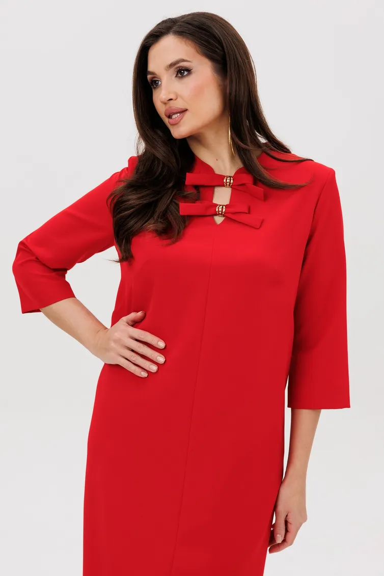 Sukienka Vilena-fashion #1095 krasnyj