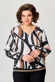 Blouse nika.pl #0401602 M&M-16 korichnevyj