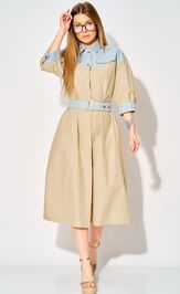 Платье LAIKONY L-434 бежевый