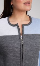 Кардиган BONADI 1933 серый-голубой